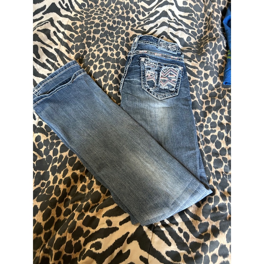 Grace in LA Jeans Womens Size 26 Boot Cut‎ Embellished Distressed Denim